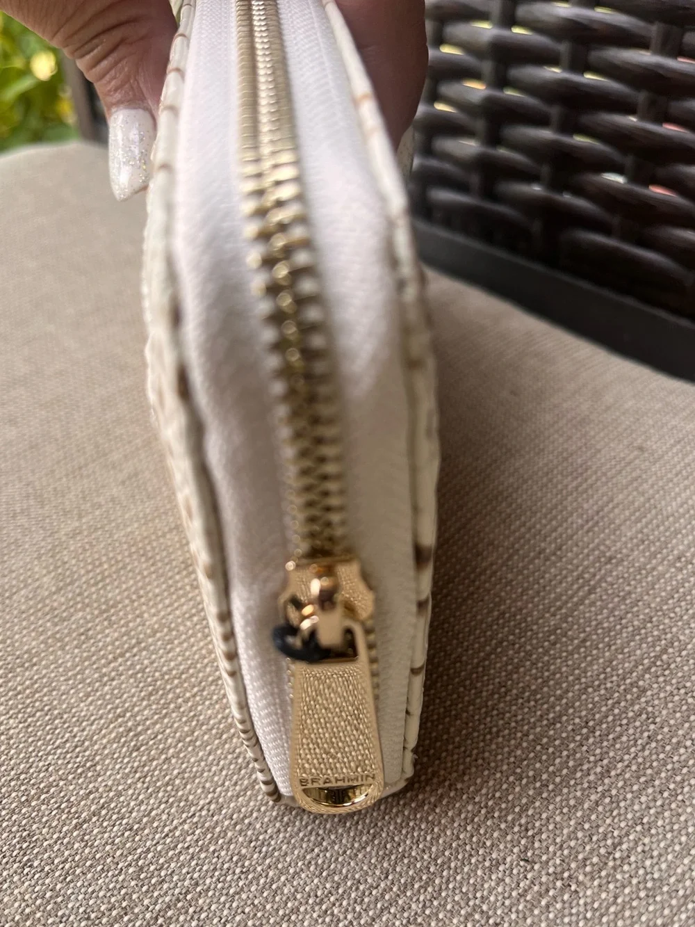 NWT Brahmin SURI in SNOWBALL DRIFT Melbourne Wallet